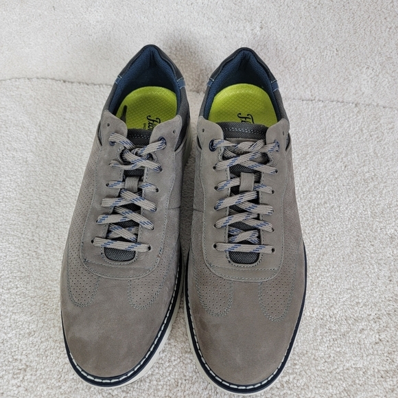 Florsheim Men's Gray Nubuck Frenzi T-Toe Preppy Modern Casual Oxford Sneaker 8M - Picture 7 of 14